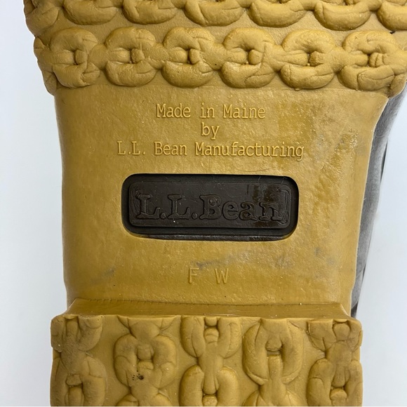 L.L. Bean Vintage Maine Hunting Boots Made In Maine. Color Brown SZ 8 Wide - Picture 11 of 11